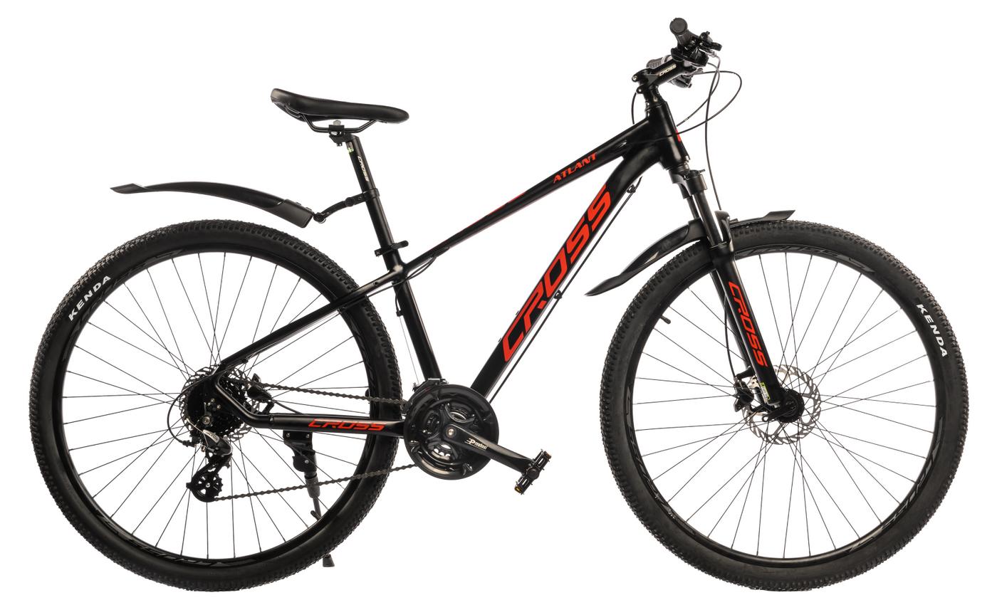 Фотографія Велосипед Cross Atlant 29" розмір S рама 15 2022 Чорно-червоний