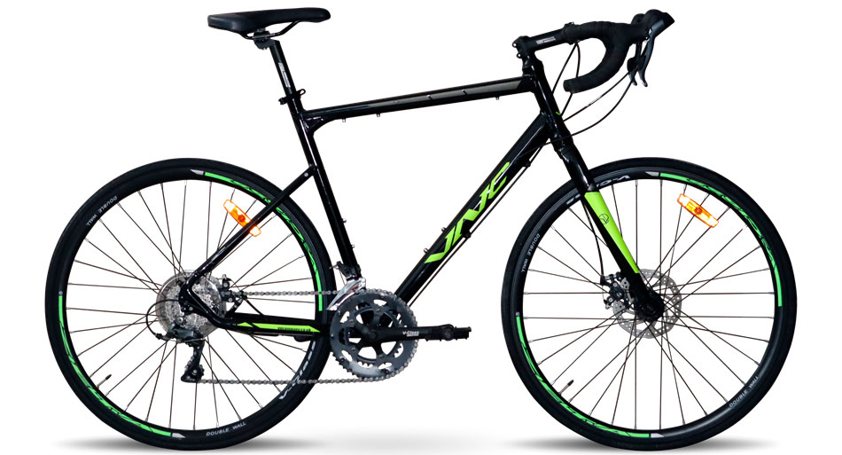 Фотографія Велосипед VNC TimeRacer A5 28" розмір L 2023 Чорно-зелений