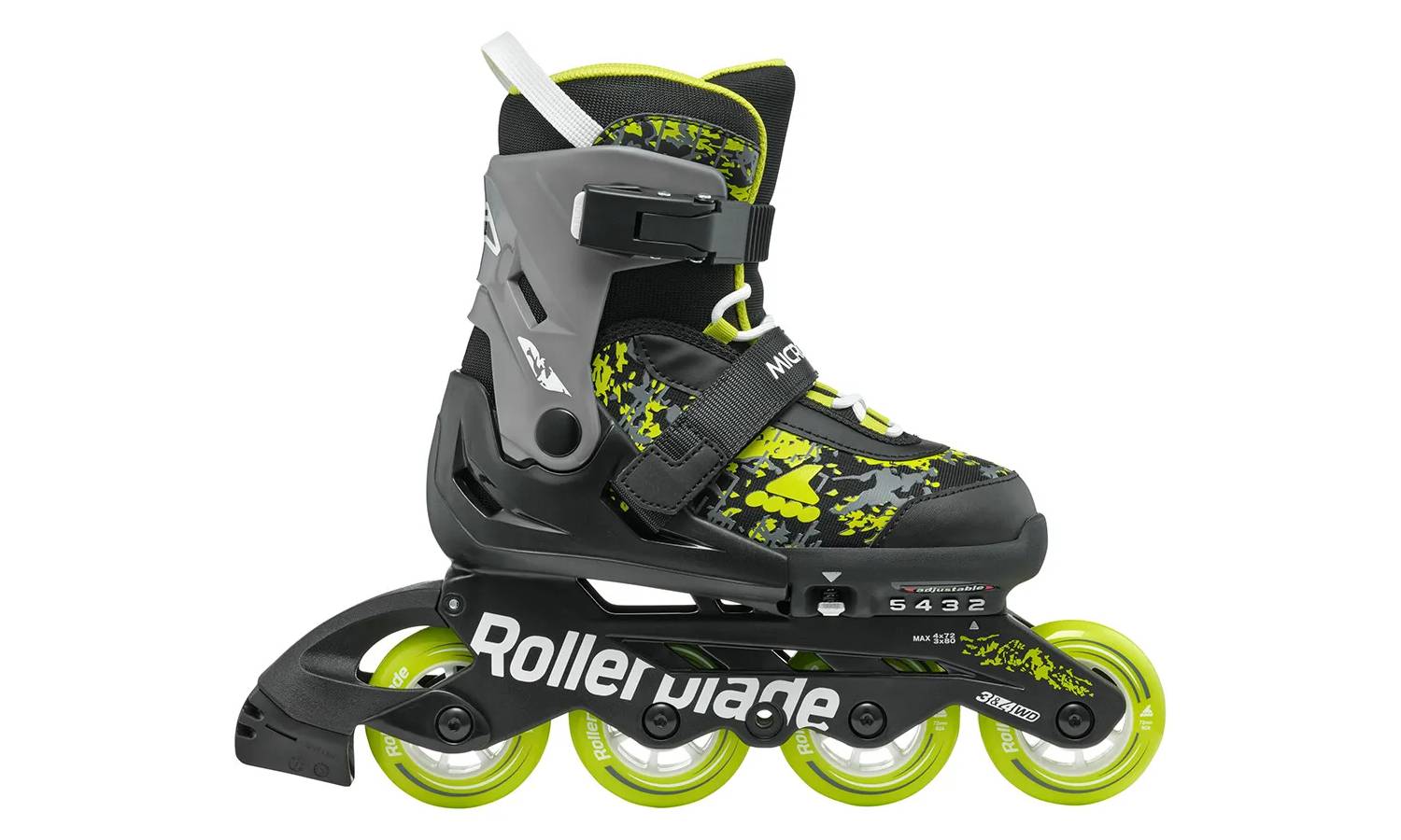 Ролики Rollerblade Microblade SL black-lime 28-32 3