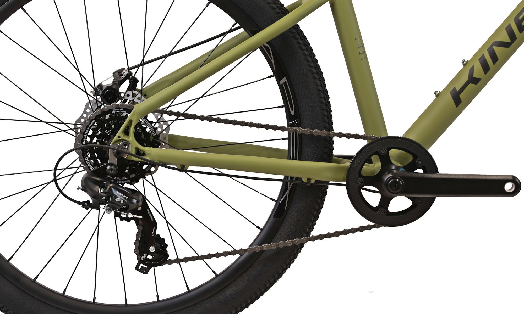 Велосипед KINETIC PROFI 26" размер S, рама 15", 2025, Зелено-серый 5