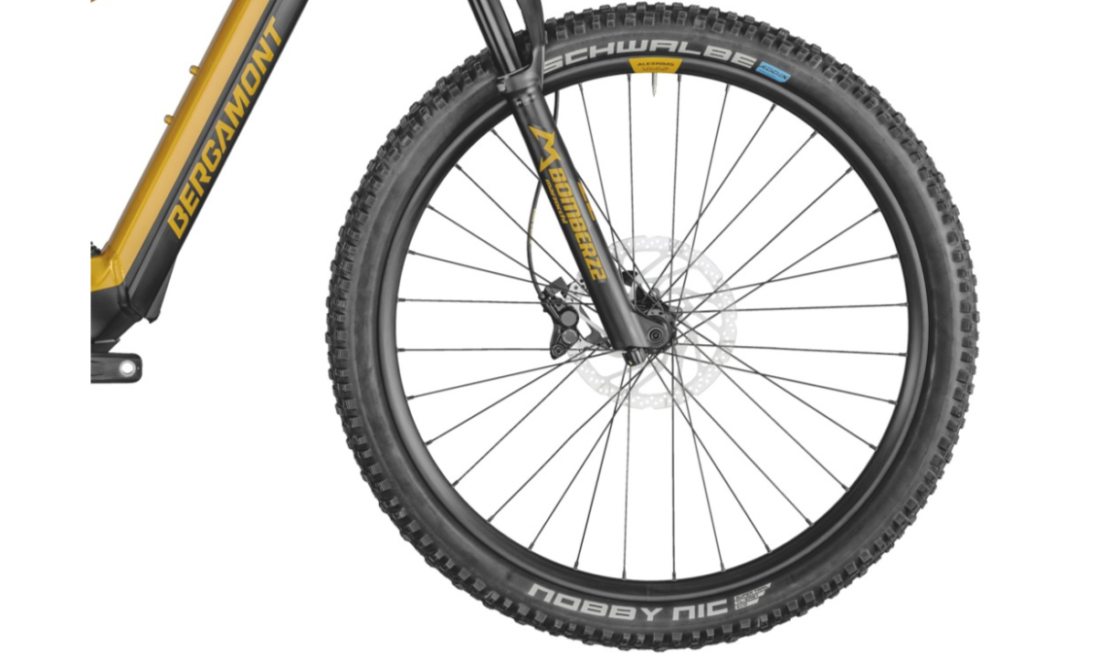 Фотографія Велосипед Bergamont E-Contrail Pro 29" (2021) 2021 Жовто-чорний 3