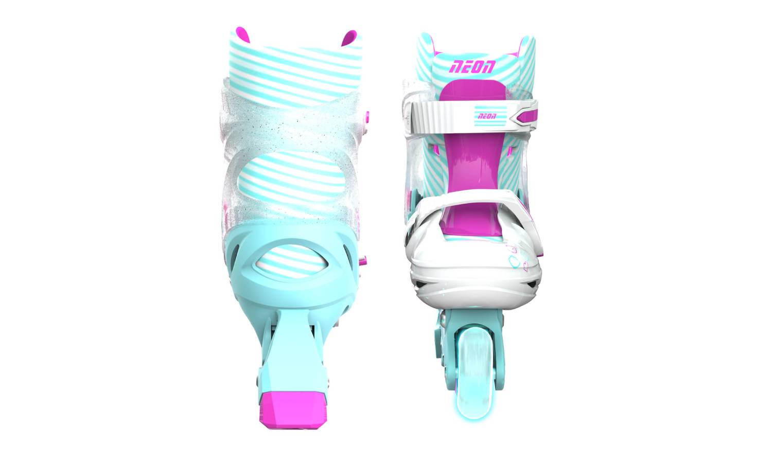 Роликовые коньки Neon Inline, размер 34-37, бирюзовый 2