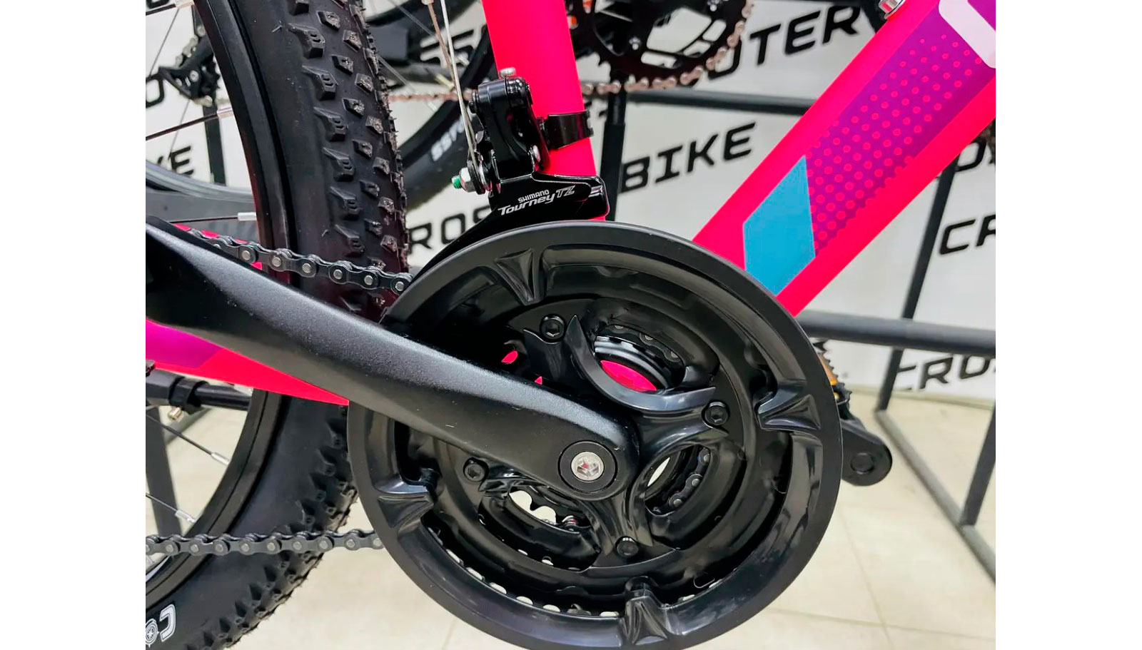 Фотографія Велосипед Crosser Selfy 26" розмір S рама 15 Рожевий 7