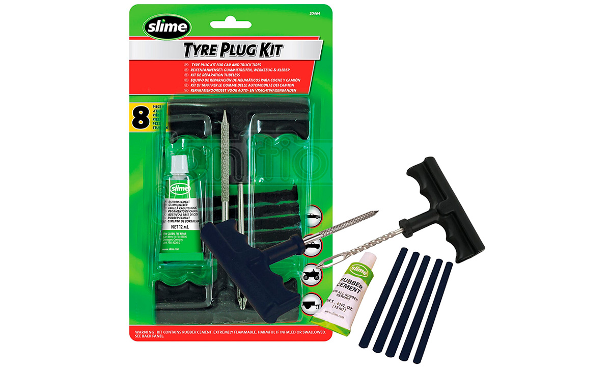 Фотография Ремонтный набор для бескамерных покрышек, Slime Tire Plug Kit