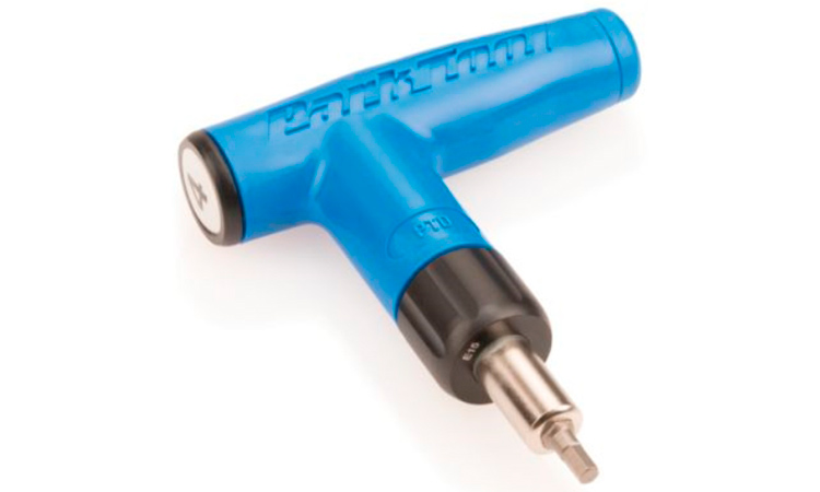 Фотография Ключ Park Tool динамометрический с фиксированным ограничением усилия 4Nm, в комплекте Hex 3/4/5 мм Torx T25, синий