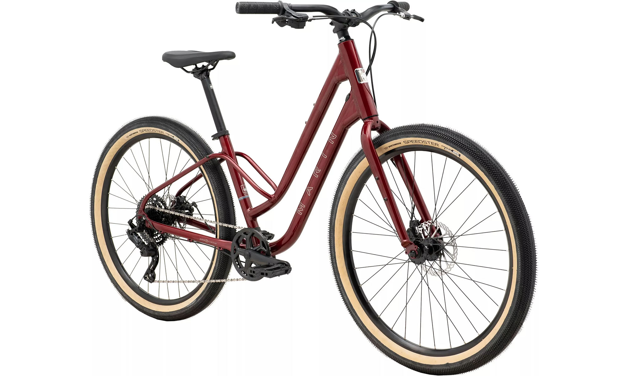 Велосипед круизер Marin Stinson 2 ST 27,5", рама M, 2025, красно-черный 2