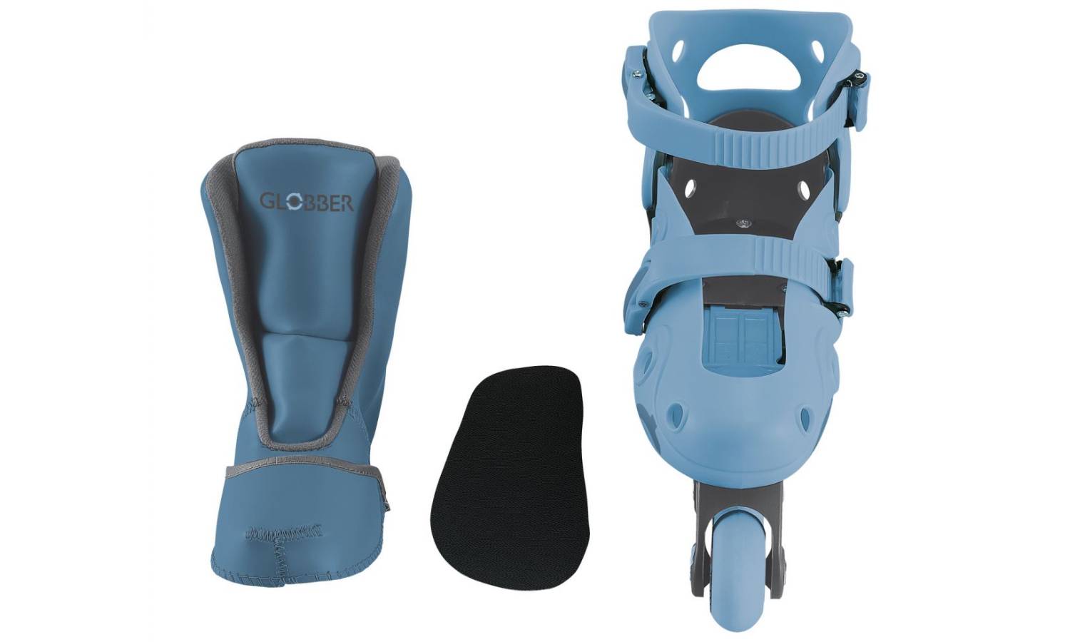 Роликовые коньки GLOBBER 2в1 серо-синие размер 26-29 5