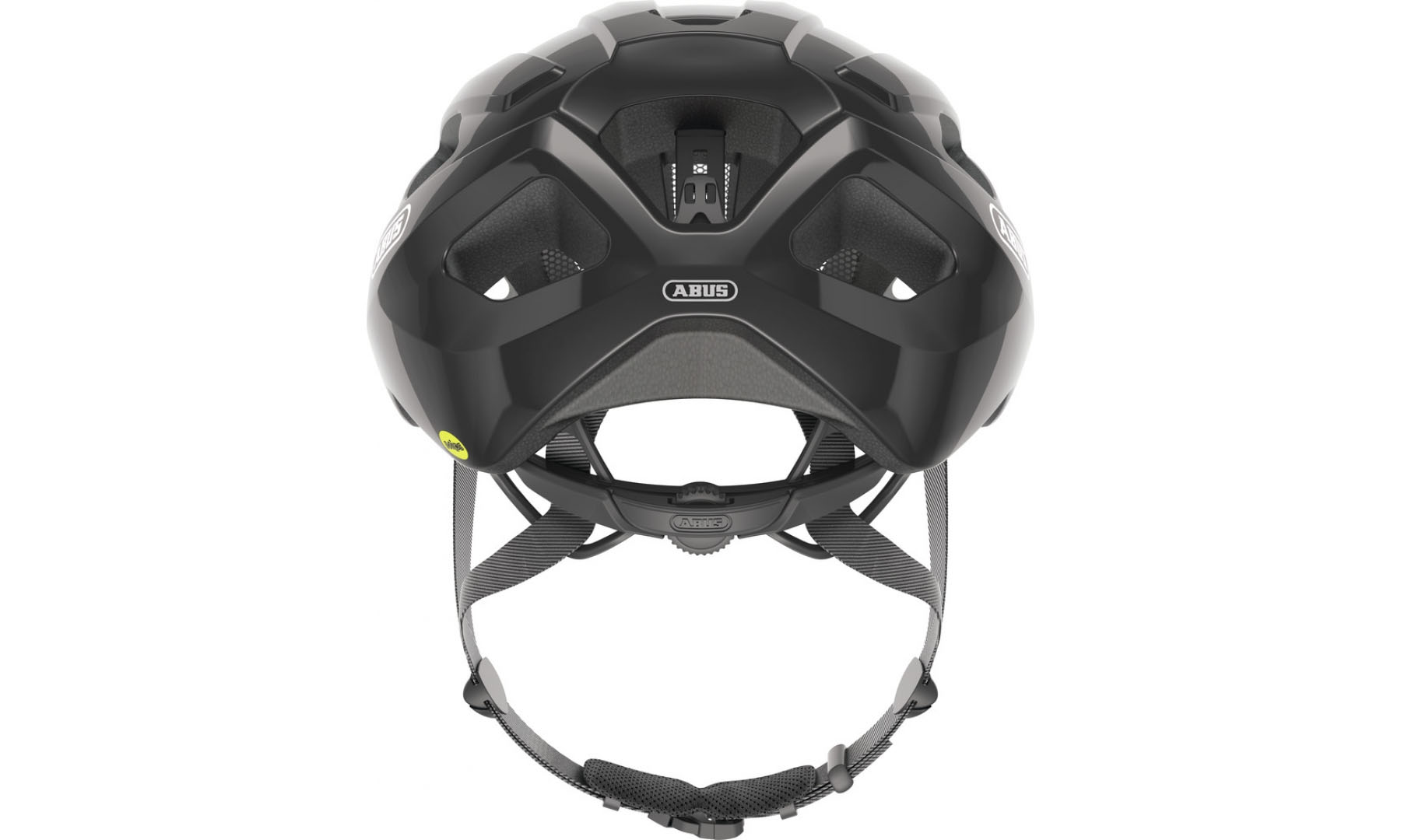 Велошлем спортивный ABUS MACATOR MIPS shiny black, размер L (58-62 см), глянцевый черный 3