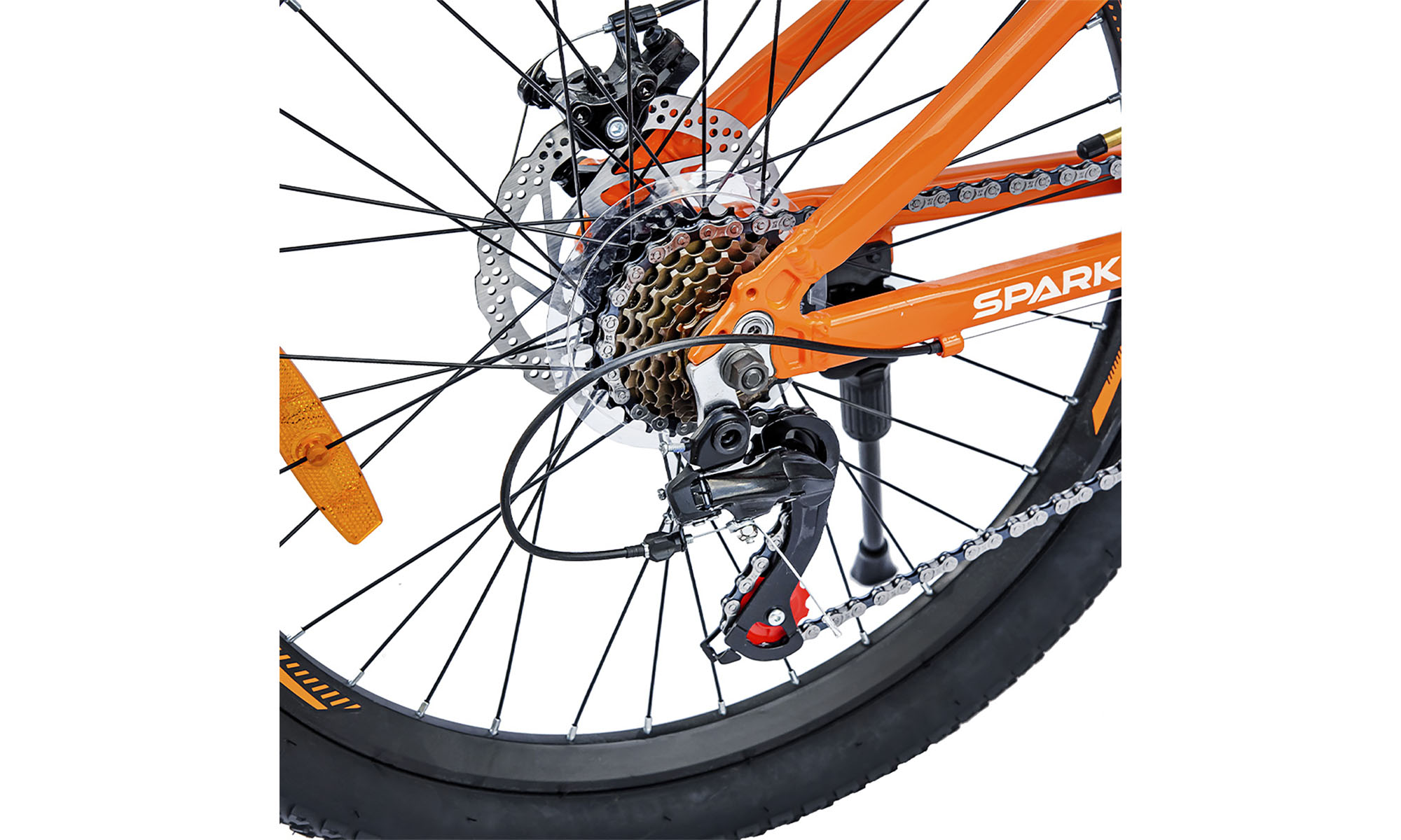 Велосипед SPARK PLEASURE 24", розмір XXS, рама 12", 2025, помаранчевий з жовтим 3 Велосипед SPARK PLEASURE 24", розмір XXS, рама 12", 2025, помаранчевий з жовтим 3