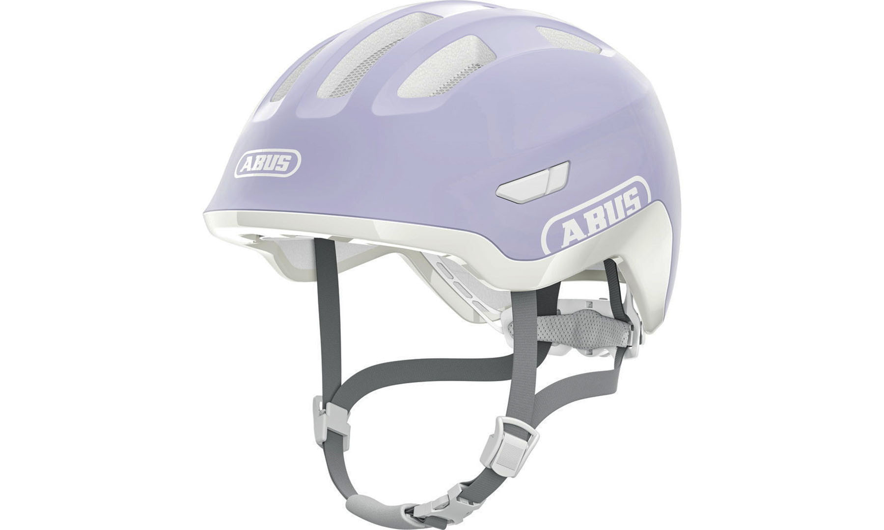 Фотографія Велошолом детячий ABUS SMILEY 3.0 ACE LED pure lavender, розмір M (50-55 см) 
