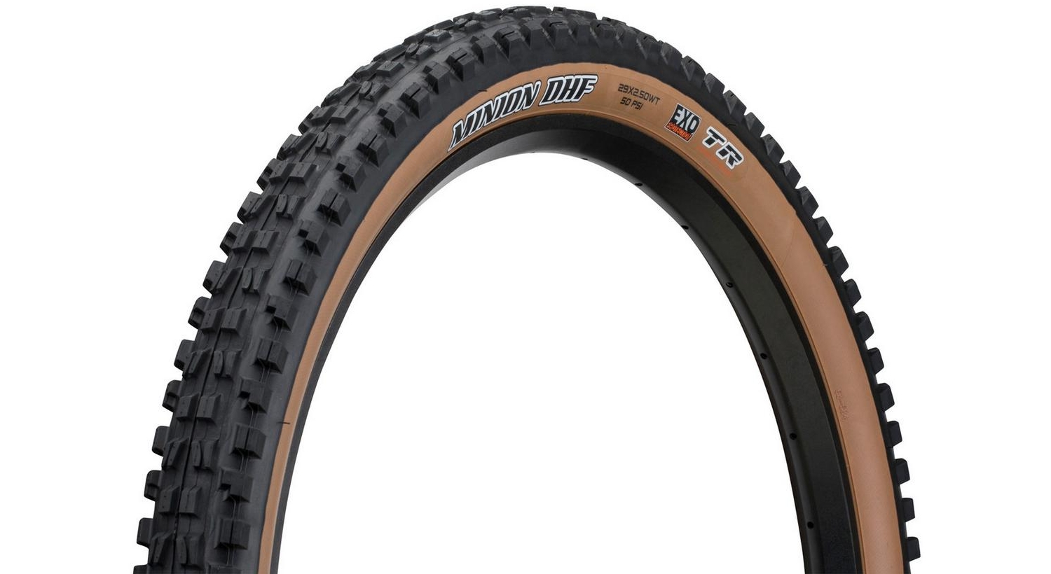 Фотографія Покришка Maxxis Minion DHF 29x2.50, 60 TPI, (складна), WT/EXO/TR/SKINWALL