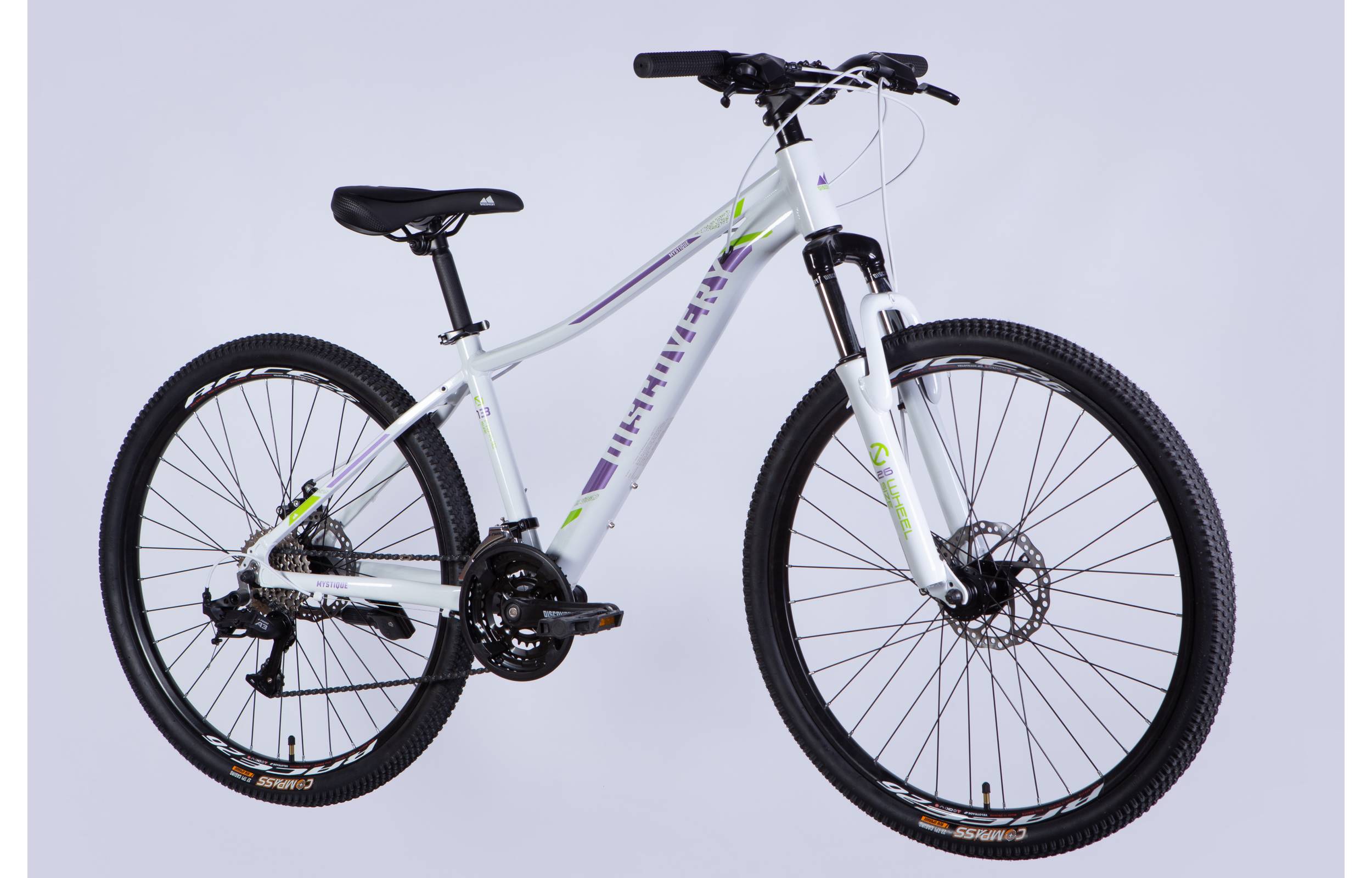 Велосипед Discovery MYSTIQUE DD 26" размер S рама 15" 2025 бело-фиолетовый 6