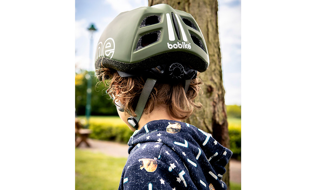 Фотография Шлем велосипедный детский Bobike One Plus размер XS (49-53 см),Серый 2