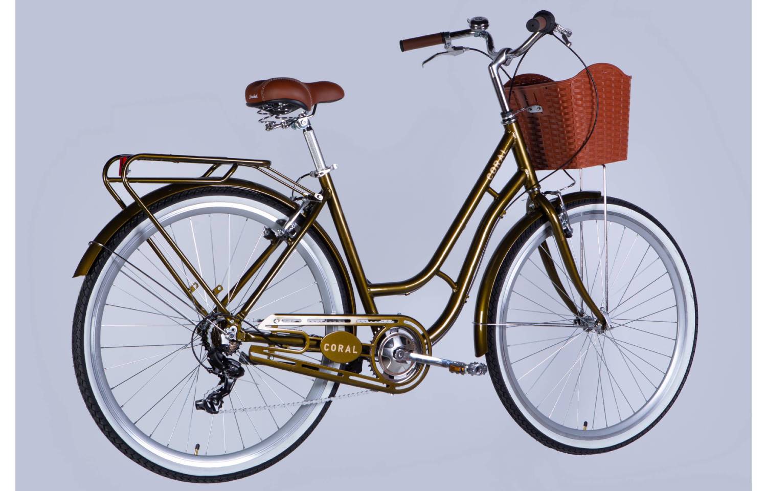 Фотография Велосипед Dorozhnik CORAL Vbr 28" размер L рама 19" 2025 болотно-зеленый 5