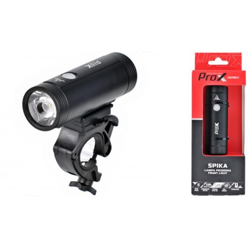 Фонарь передний ProX Spika 1100лм, 5000mAh, USB-C, Powerbank 2 Фонарь передний ProX Spika 1100лм, 5000mAh, USB-C, Powerbank 2