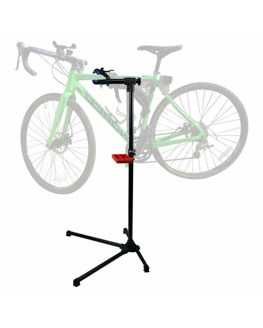 Фотография Стойка складная для велосипеда Bike Repair Stand с полкой, сталь, черная