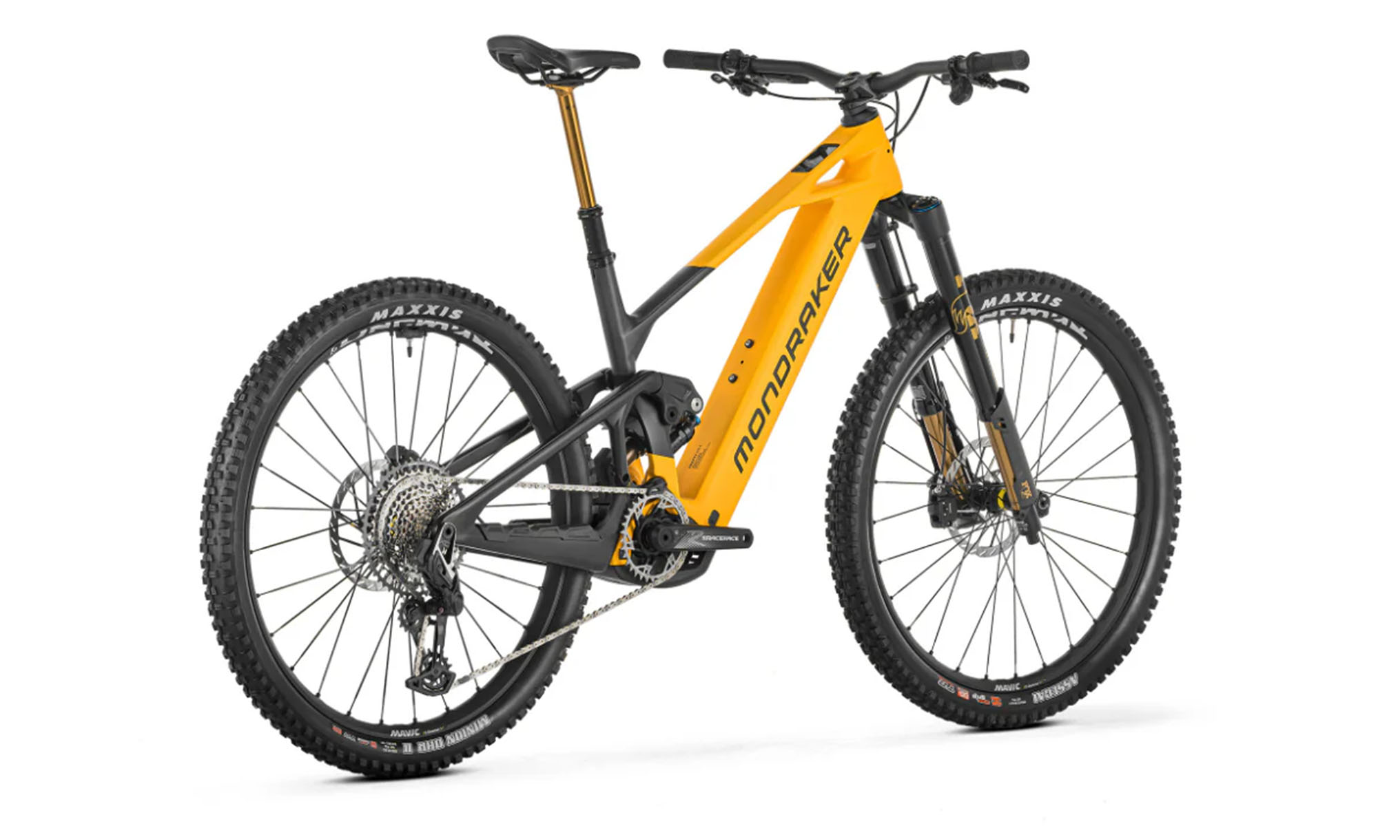 Электровелосипед MONDRAKER Crafty Carbon RR S 29'', размер L, рама 46, 800Wh Bosch CX, год 2026, желто-черный 2