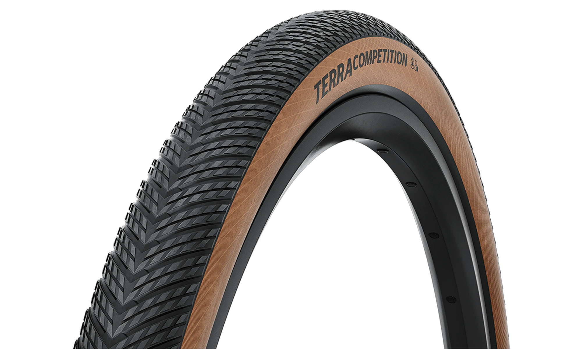 Покрышка бескамерная Continental Terra Competition Trail Grip 28" | 28 X 1.55 | 700 X 40C, черная/коричневая складная, skin