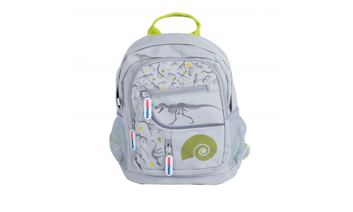 Фотографія Дитячий рюкзак KiddiMoto динозаври, маленький, 2 - 5 років сірий