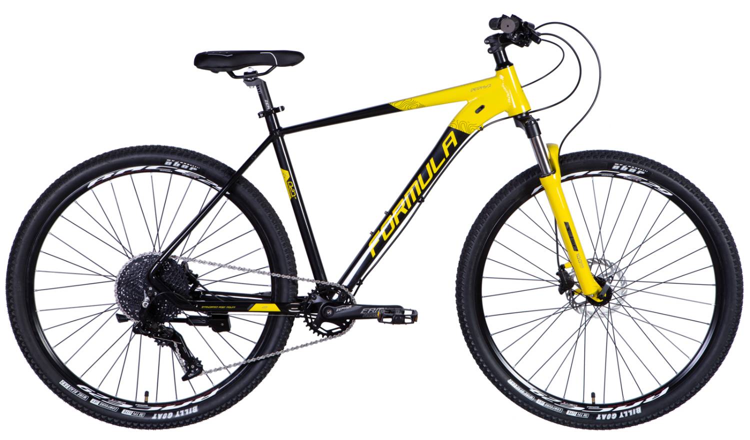 Фотографія Велосипед Formula ZEPHYR PRO HDD 29" розмір XL рама 21" 2024 Чорно-жовтий