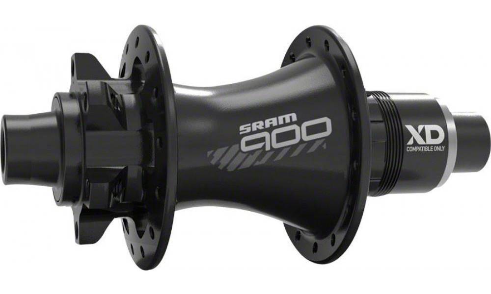 Фотография Втулка SRAM 900 Задняя 28отв. 6-болт Disc Black XDR(27.8mm) DriverBody (11/12ск) 12x148mm