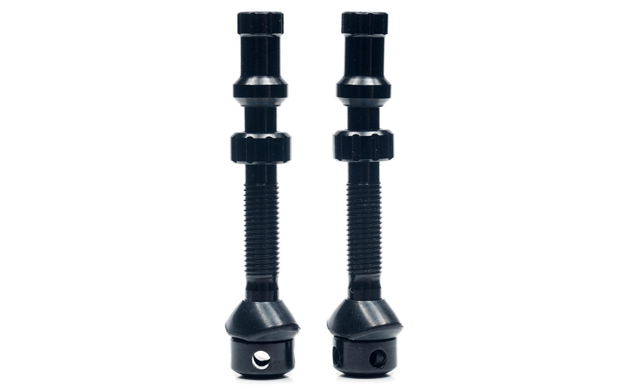 Безкамерний ніпель Stan's Universal+ Valves, regular, FV 35 мм, алюміній, пара, чорні 