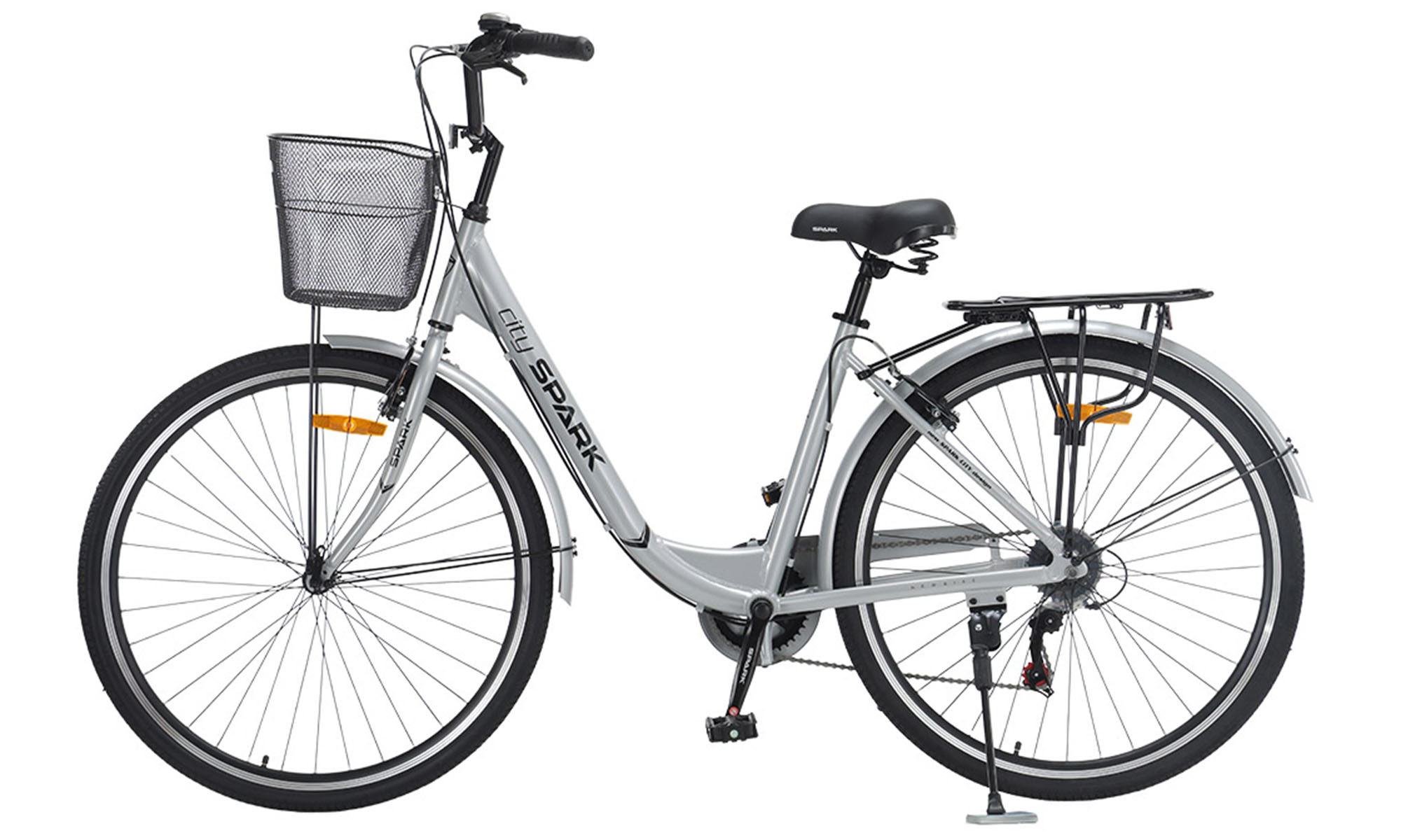 Велосипед SPARK CITY TEYA 28", розмір L, рама 18", рік 2026, сірий 2 Велосипед SPARK CITY TEYA 28", розмір L, рама 18", рік 2026, сірий 2