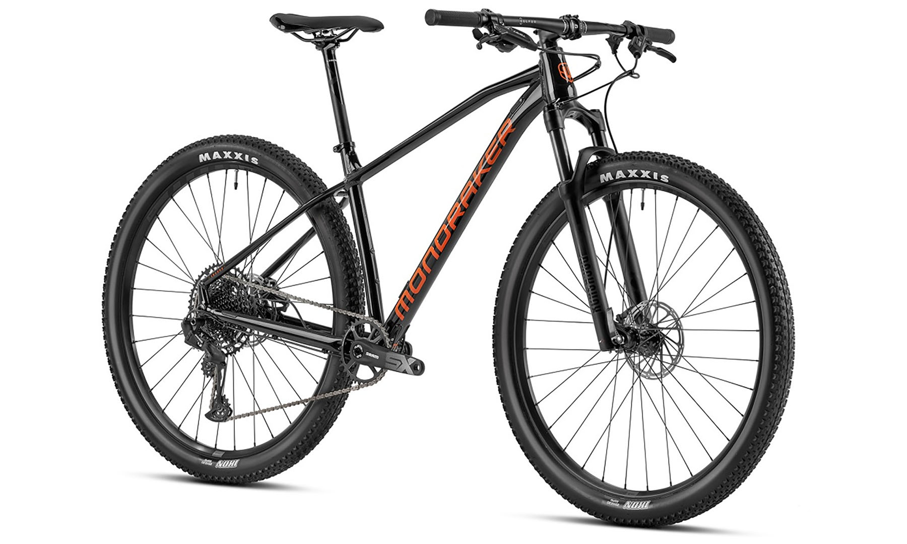 Фотография Велосипед MONDRAKER CHRONO 29"  размер M, (2023/2024), Black / Orange  3