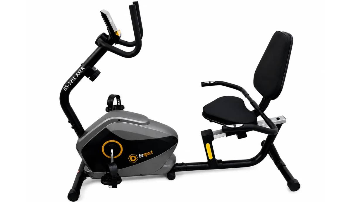 Велотренажер BESPORT BS-525 AXER горизонтальный черно-желтый 12