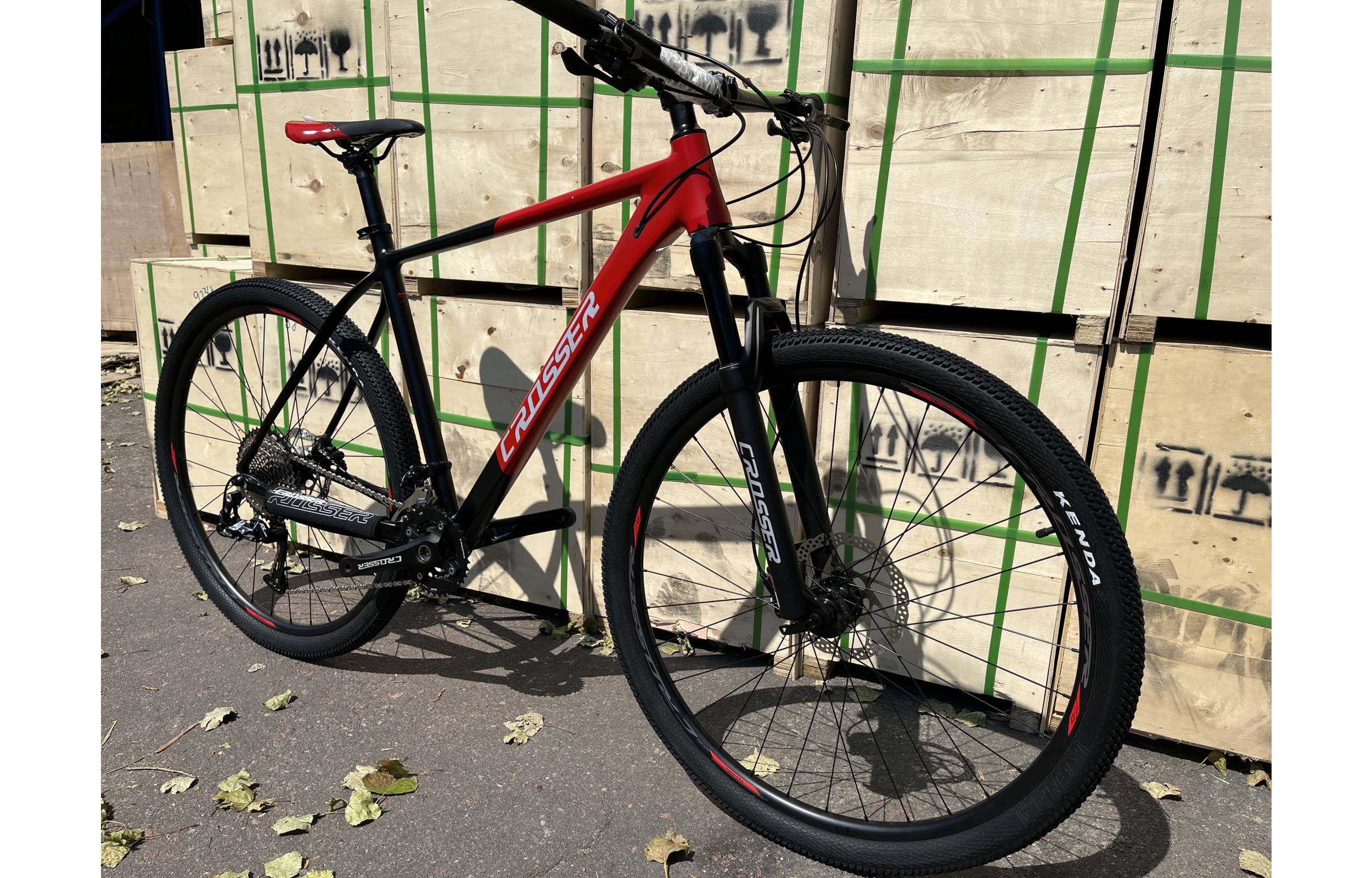 Фотографія Велосипед Crosser MT-041 2x12 29" размер XL рама 21 2022 Черно-красный 8