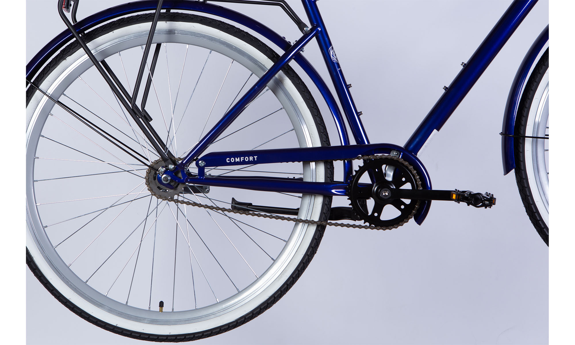 Велосипед Dorozhnik COMFORT MALE Velosteel 28", размер L, рама 20", 2025, электрик (темно-синий) 6