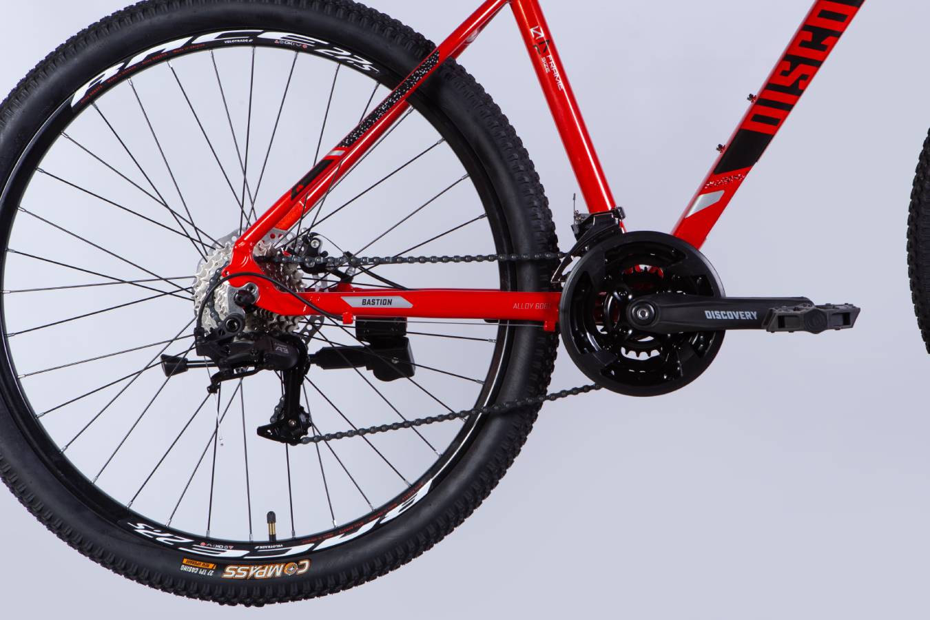 Велосипед Discovery BASTION DD 27,5" розмір М рама 17" 2025 червоний 2