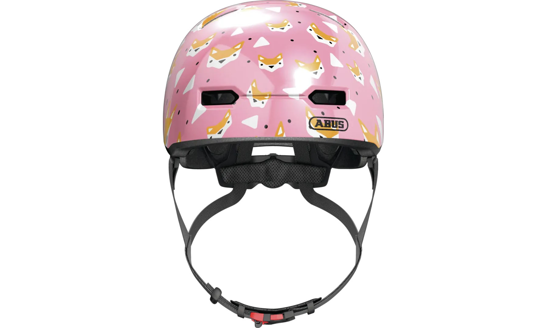 Велошлем детский ABUS SKURB KID rose foxes, размер S (45-50 см), розовые лисы 2