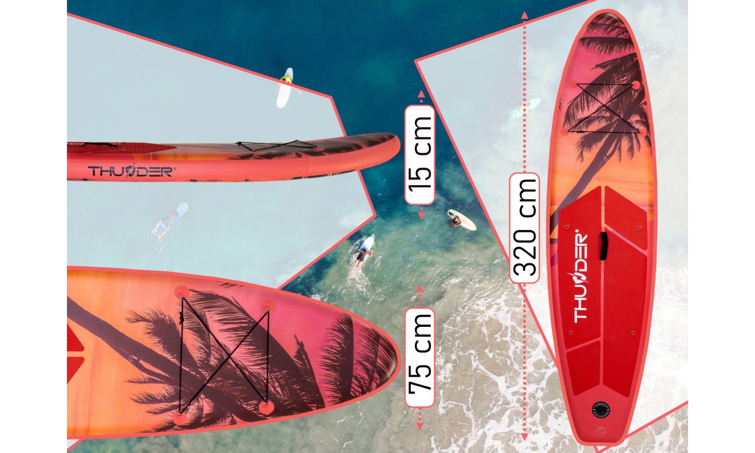 Сапборд Thunder SUP ISLE 320 3 Сапборд Thunder SUP ISLE 320 3