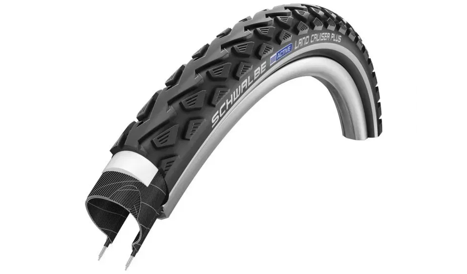 Покрышка Schwalbe Land Cruiser Plus 26x2.00 (50-559) Active, PunctureGuard, TwinSkin, GREEN, B/B+RT 