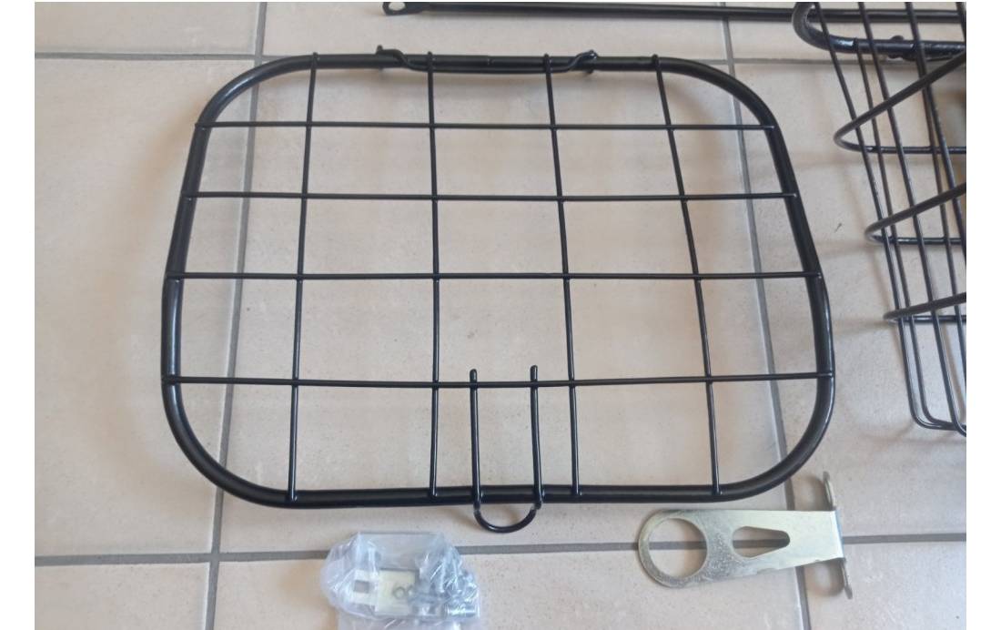 Кошик велосипедний Baisike 26" сталевий з кришкою, чорний 3