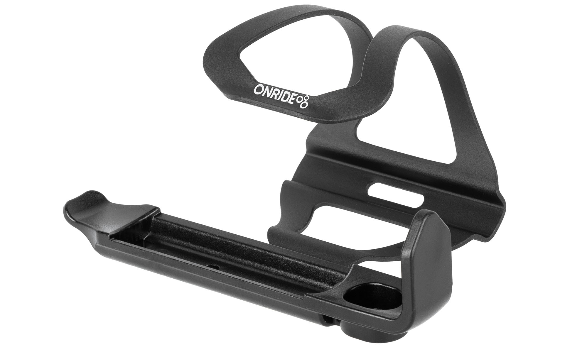 Фляготримач ONRIDE Wow 20 алюміній/нейлон бокове завантаження чорний 2 Фляготримач ONRIDE Wow 20 алюміній/нейлон бокове завантаження чорний 2