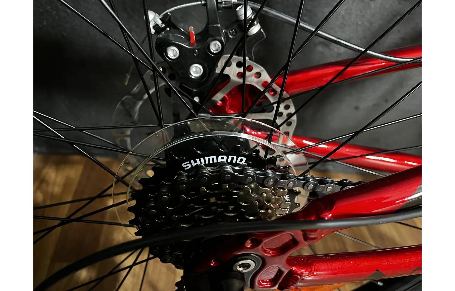 Фотографія Велосипед Crosser Warrior 26" размер S рама 15,5" 2024 Красный 6