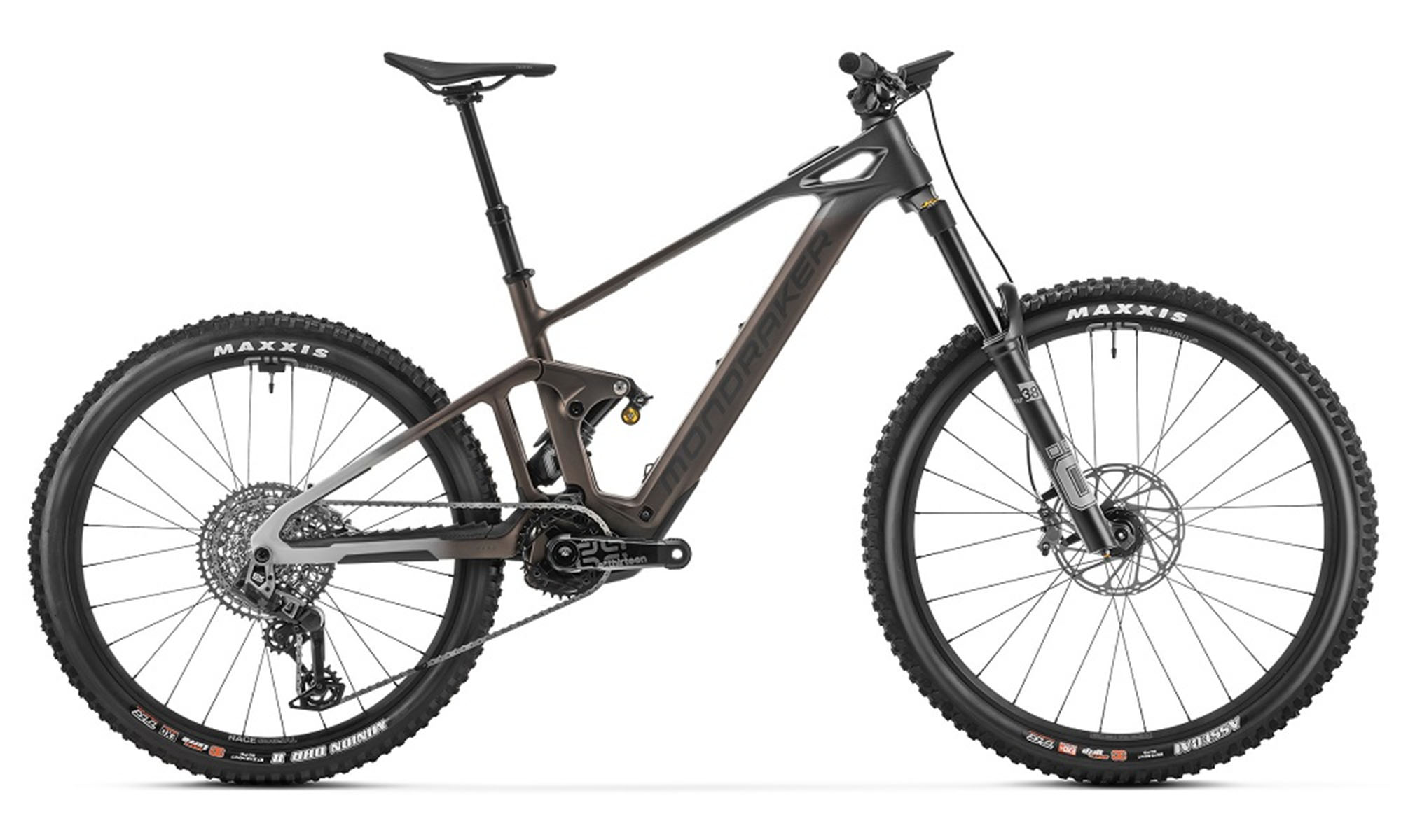 Электровелосипед MONDRAKER DUNE RR Carbon, Mullet 29"/27.5", размер L, рама 45, 400Wh Bosch SX Smart, год 2026, Бронзовый