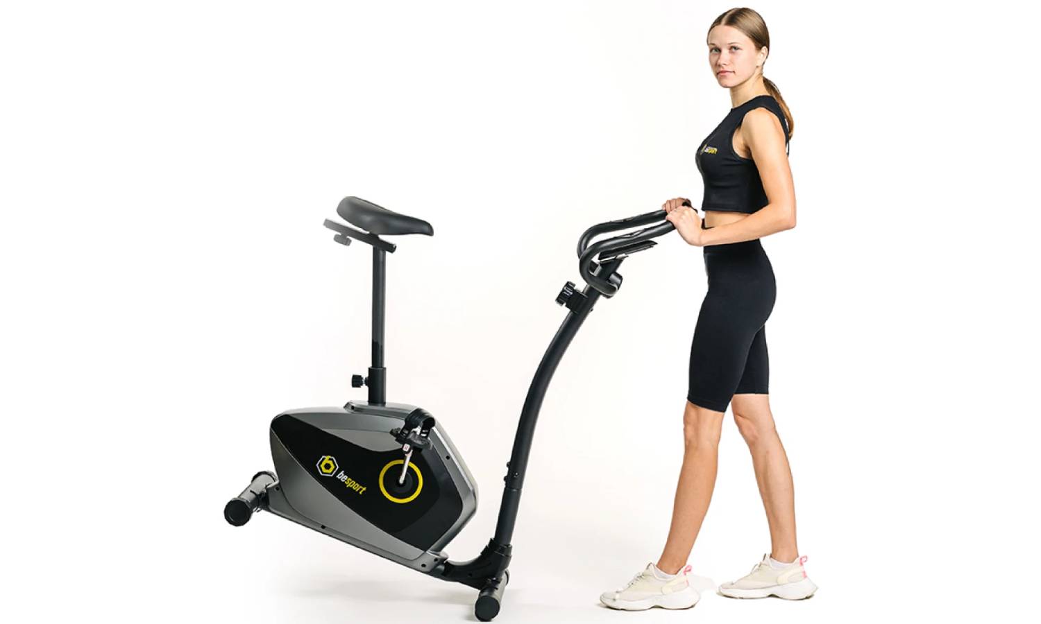 Велотренажер Besport BS-520S RACER магнитный черно-желтый 8