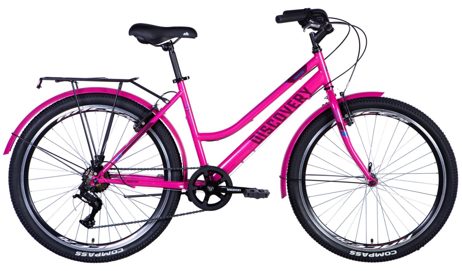 Фотография Велосипед Discovery PRESTIGE WOMAN 26" размер М рама 17 2024 Розовый