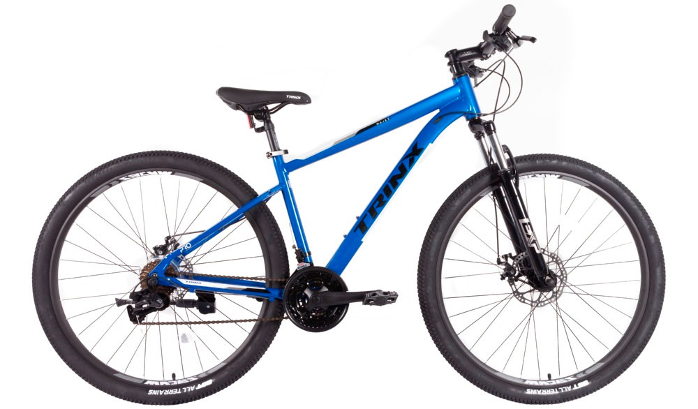 Фотографія Велосипед Trinx M100 PRO 29" розмір М рама 17 2022 Blue-Black-White