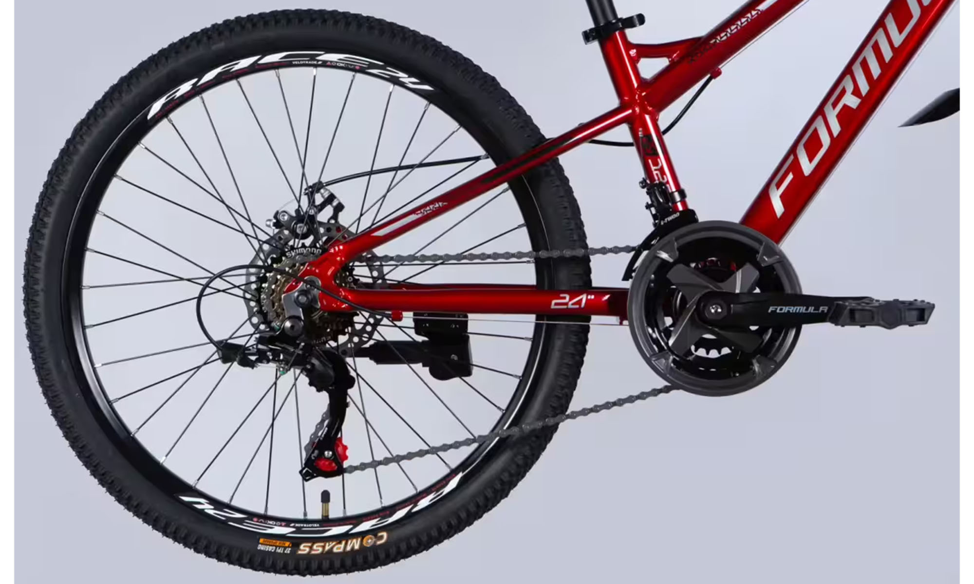 Велосипед Formula BLACKWOOD DD FR 24", размер XS, рама 12,5", год 2026, красный 2