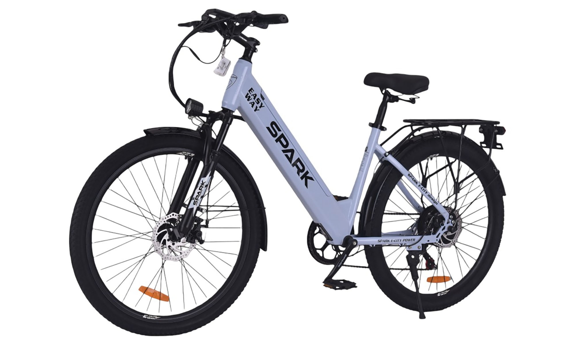 Велосипед с электромотором SPARK E-CITY EASY WAY 26", размер M, рама 17", 48V/500W/12,5Ah, год 2026, голубой 5