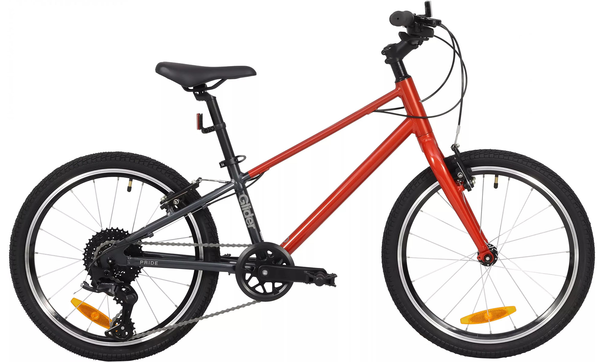 Велосипед Pride GLIDER 2.2 20" One size, 2025, красный