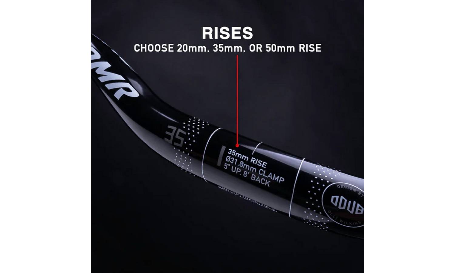 Кермо DMR ODUB BAR - 35 - 50mm Rise - Black 21 Кермо DMR ODUB BAR - 35 - 50mm Rise - Black 21