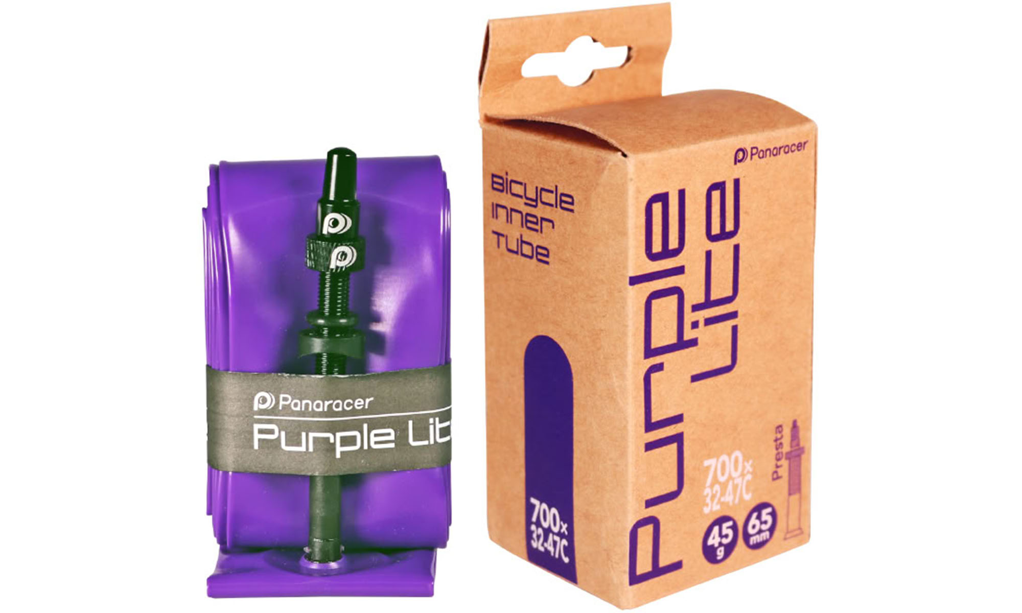 Камера Panaracer TPU Purple Lite, 700x32/47C, FV/RV 65 mm Камера Panaracer TPU Purple Lite, 700x32/47C, FV/RV 65 mm