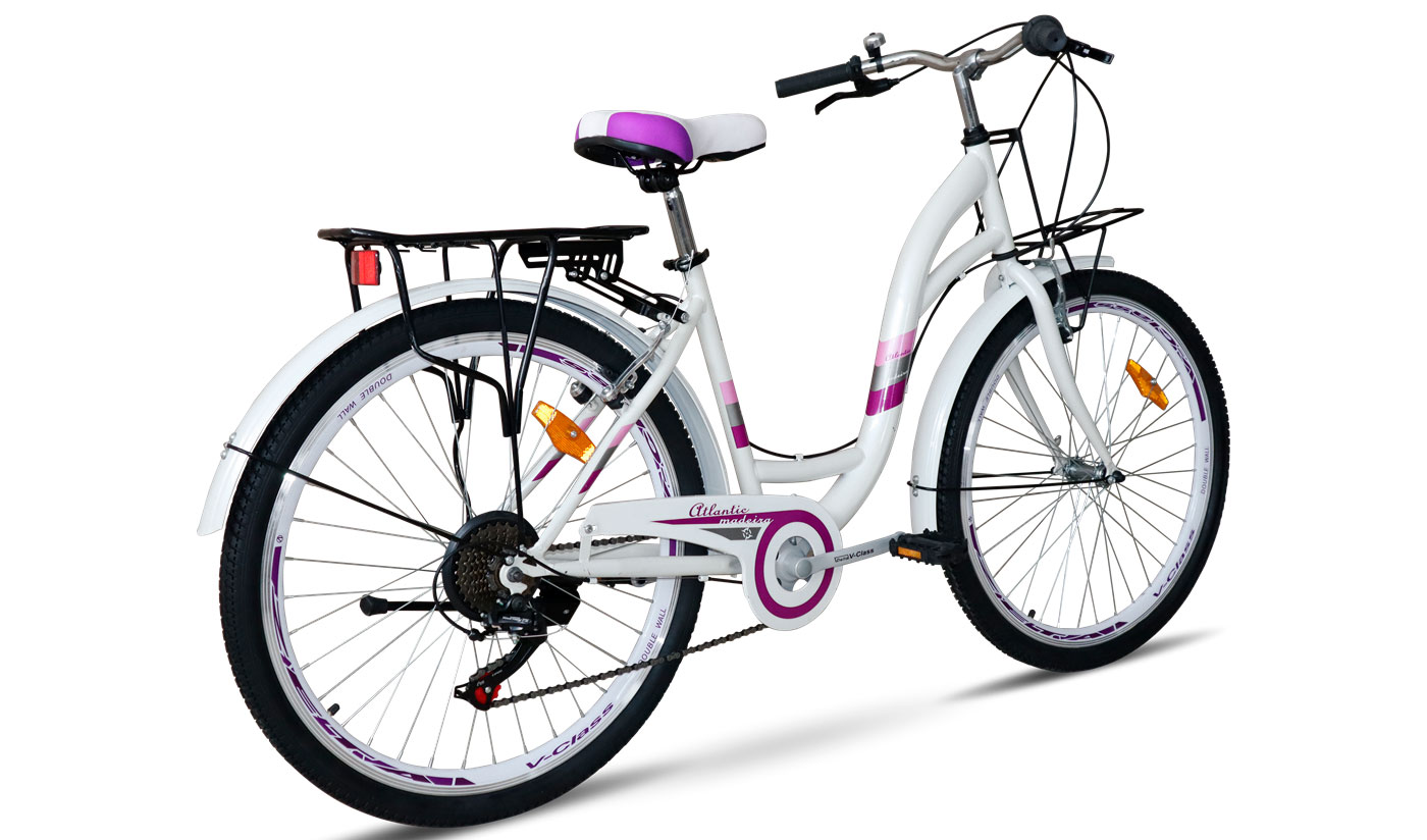 Велосипед Atlantic Madeira NS 26" розмір М рама 17 2022 Біло-рожевий 2