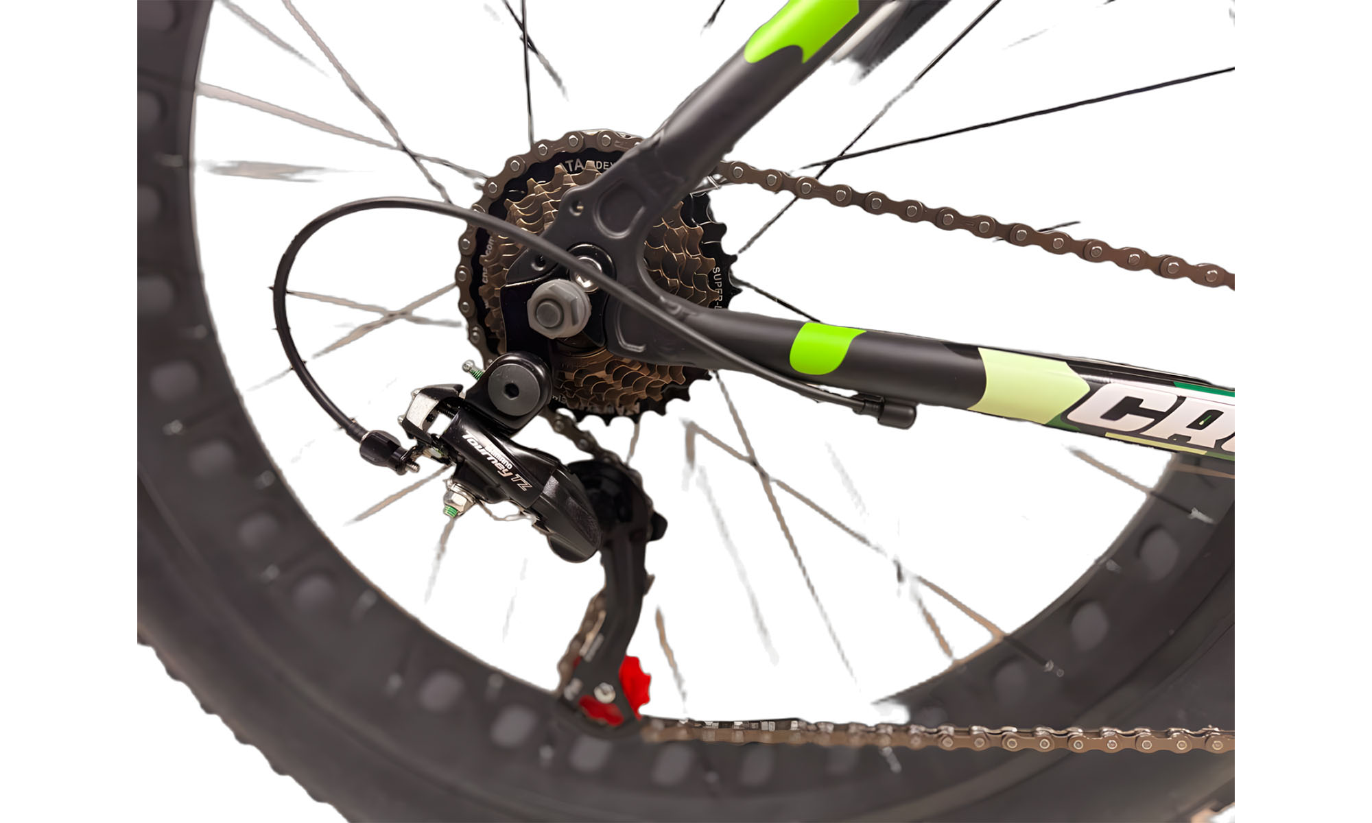 Велосипед Cross Crossover susp 26", размер L, рама 19", год 2025, серо-зеленый/зеленый 2 Велосипед Cross Crossover susp 26", размер L, рама 19", год 2025, серо-зеленый/зеленый 2