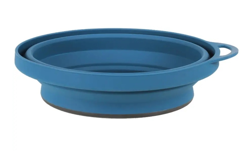 Тарілка для туриста складана Lifeventure Silicone Ellipse Bowl navy blue 4